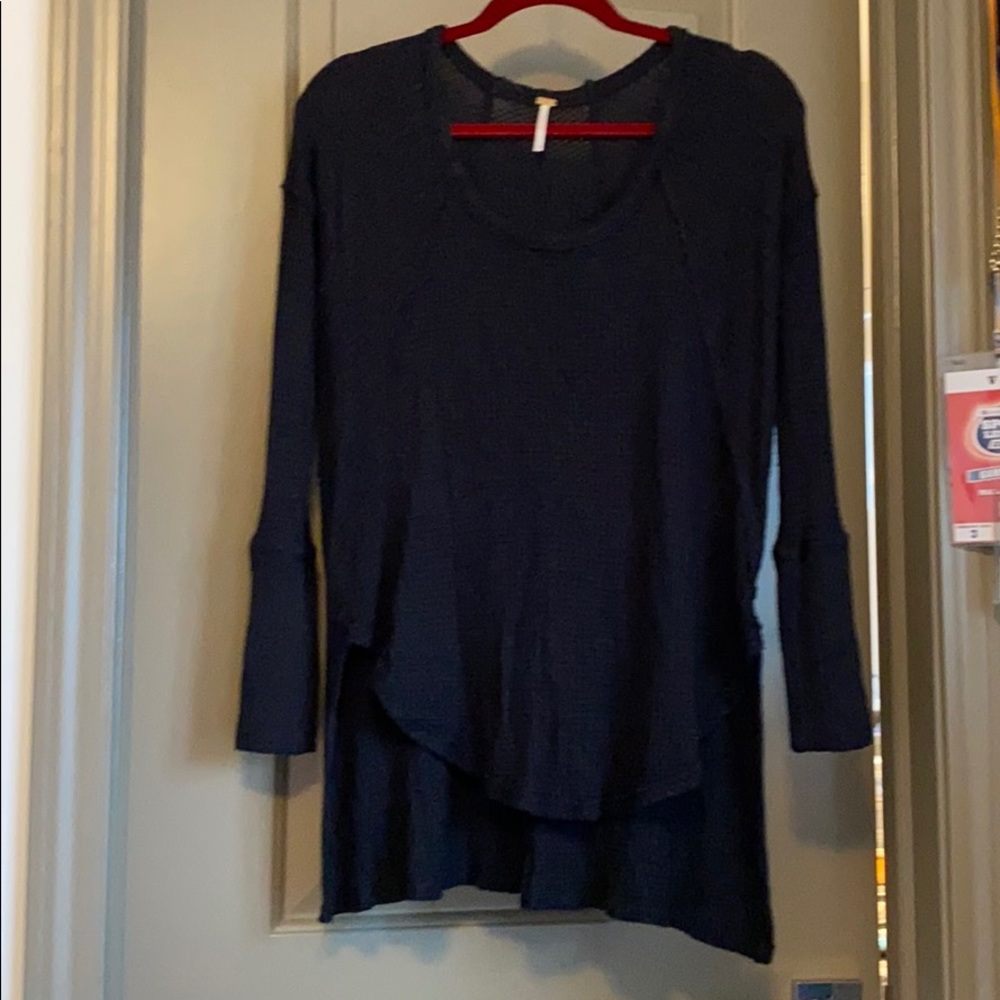 free people waffle shirt